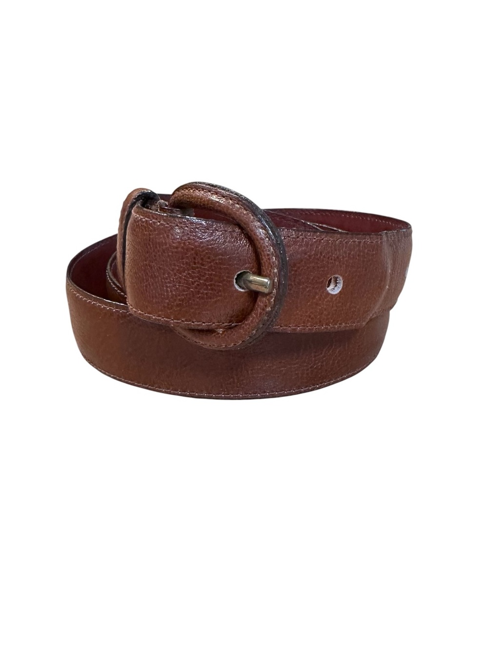 Dooney & Bourke Vintage Bonwit Teller exclusive brown pebble belt 1x34 USA made
